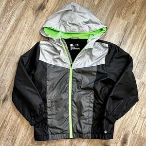 Xersion Boys Youth Medium 10/12 Fleece Lined Hood Full Zip Jacket